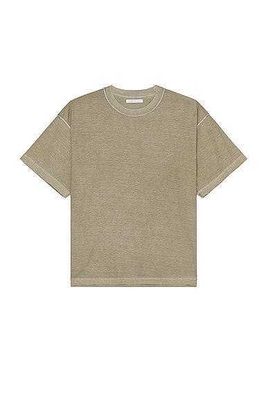 JOHN ELLIOTT Reversed Cropped Ss Tee Grey. (also in ). Product Image