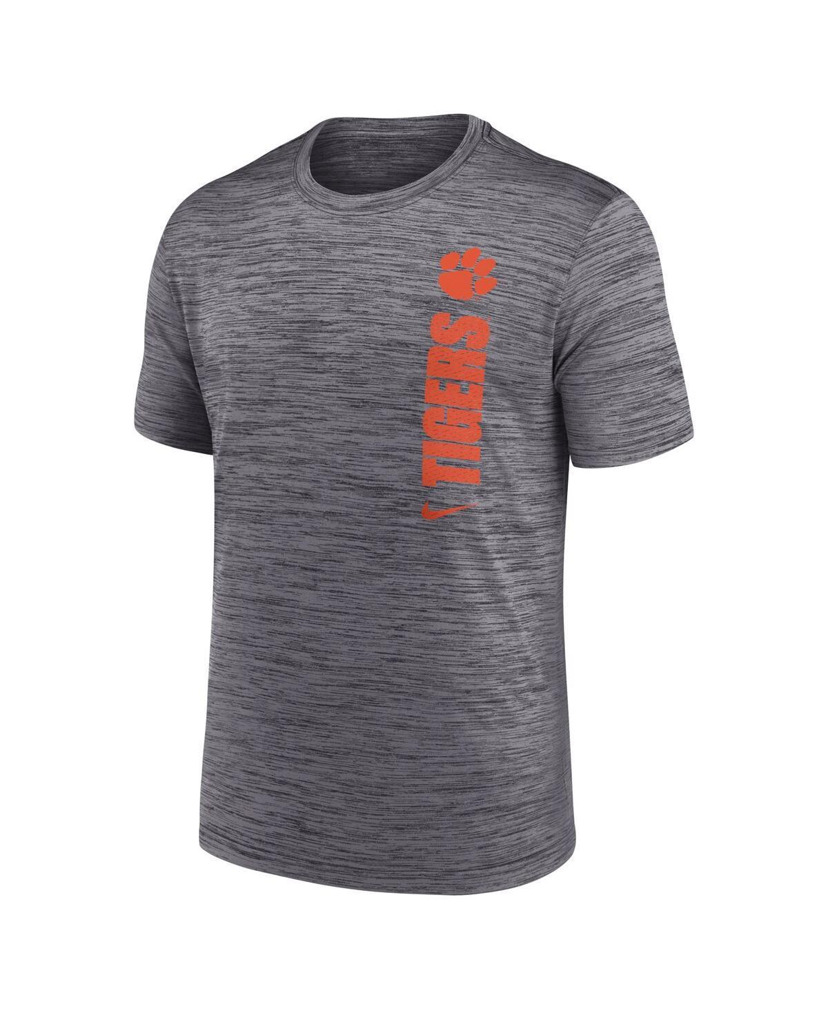 NIKE Men's Gray Clemson Tigers 2024 Sideline Velocity Performance T-shirt Product Image