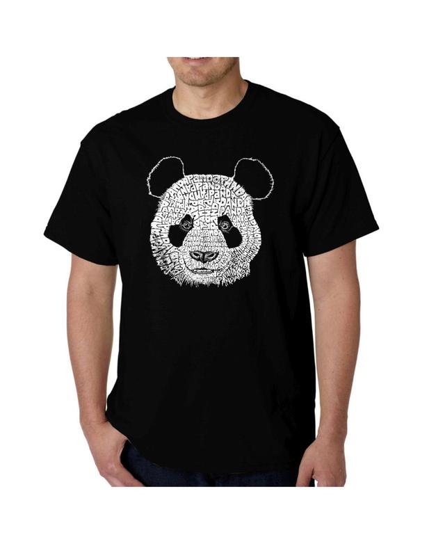 La Pop Art Mens Word Art T-Shirt - Panda Head Product Image