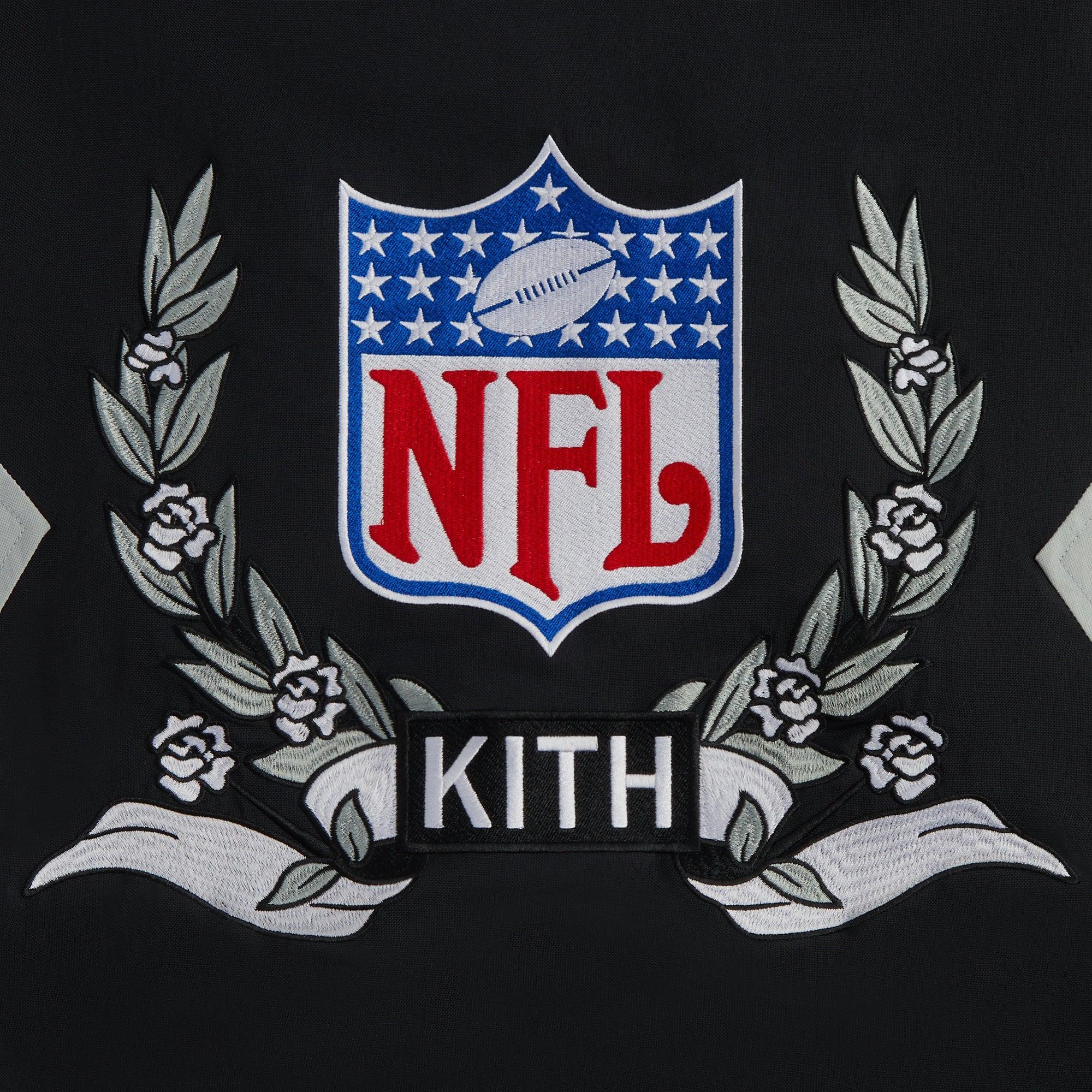 Kith & '47 for the NFL: Raiders Quarter Zip Anorak With Hood - Black Male Product Image