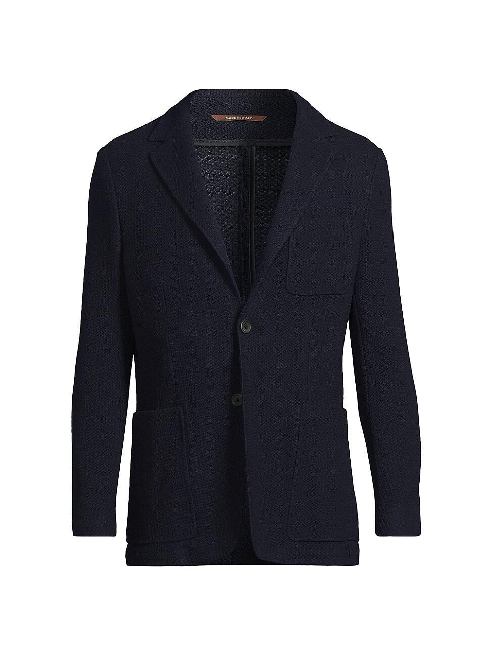 Mens Knit Wool Jersey Jacket Product Image