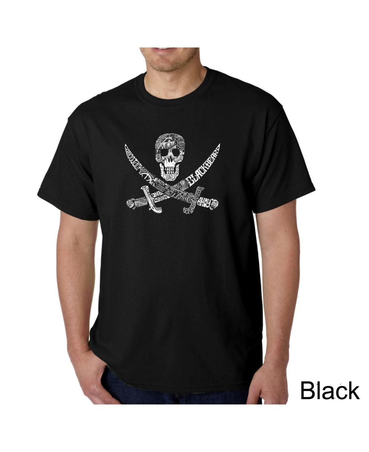 La Pop Art Mens Word Art T-Shirt - Pirate Product Image