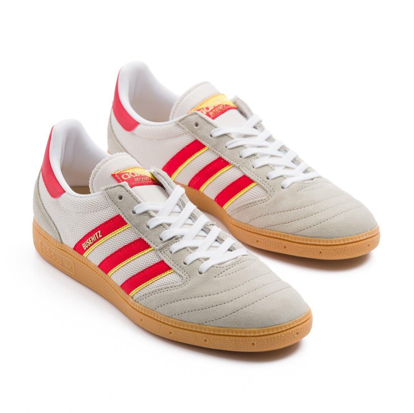 Adidas Skateboarding Busenitz Vintage Men's Skate Shoe - Feather Grey/Red/Orbit Grey Male Product Image