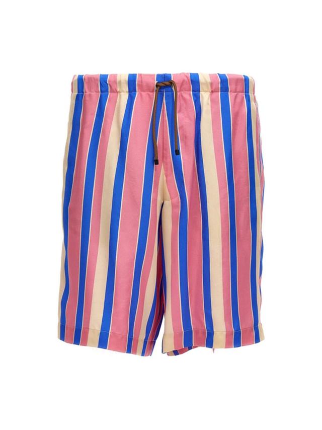 Striped Piperi Shorts In Pink Product Image