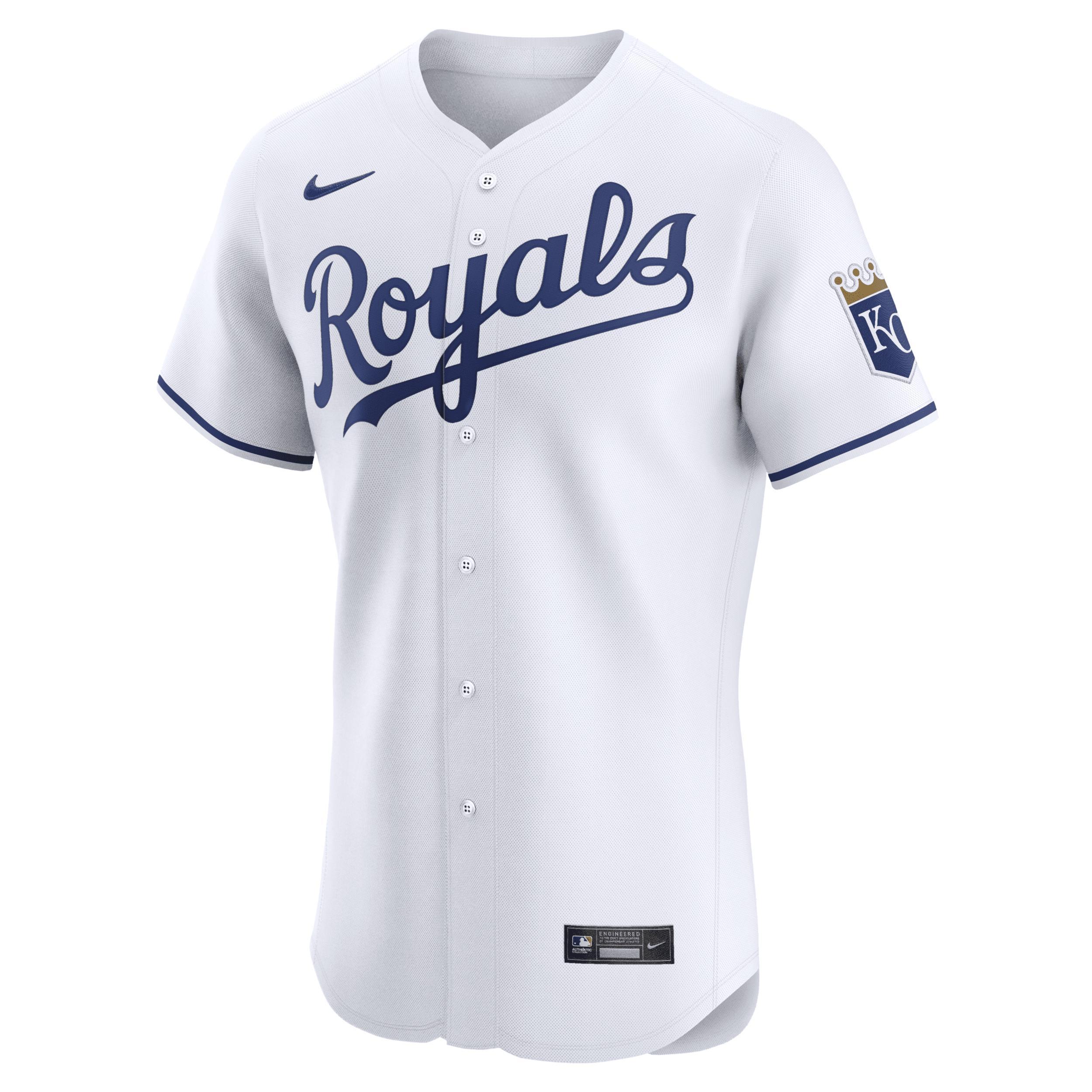 Nike Mens White Kansas City Royals Home Elite Jersey - White Product Image