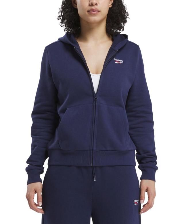 Reebok Womens Identity Small Logo Full Zip Hoodie Product Image