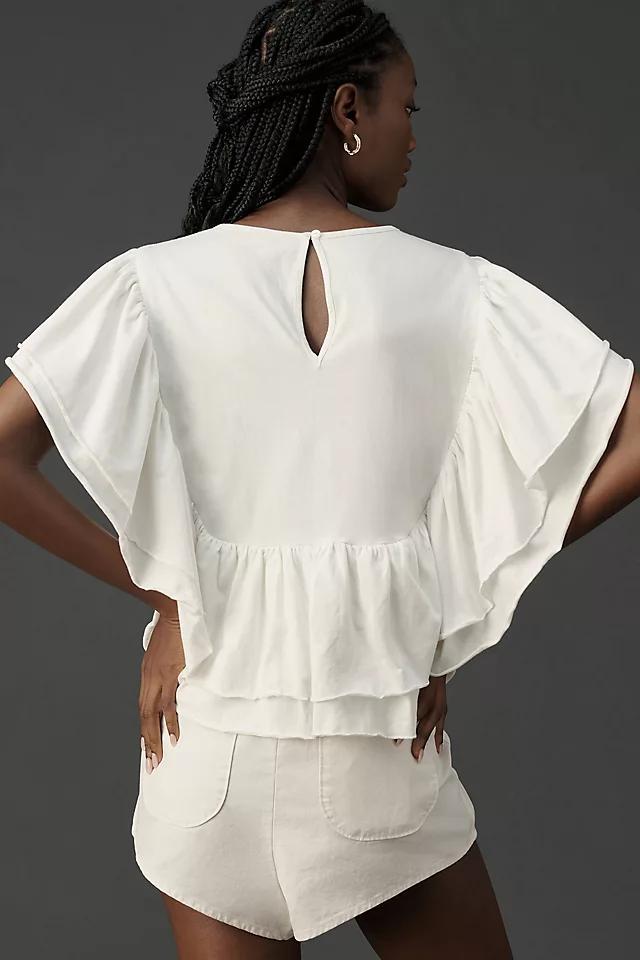 Let Me Be Flutter-Sleeve Top Product Image