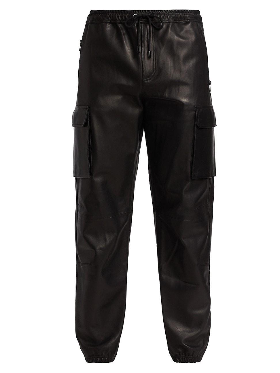 FRAME Leather Cargo Joggers Product Image