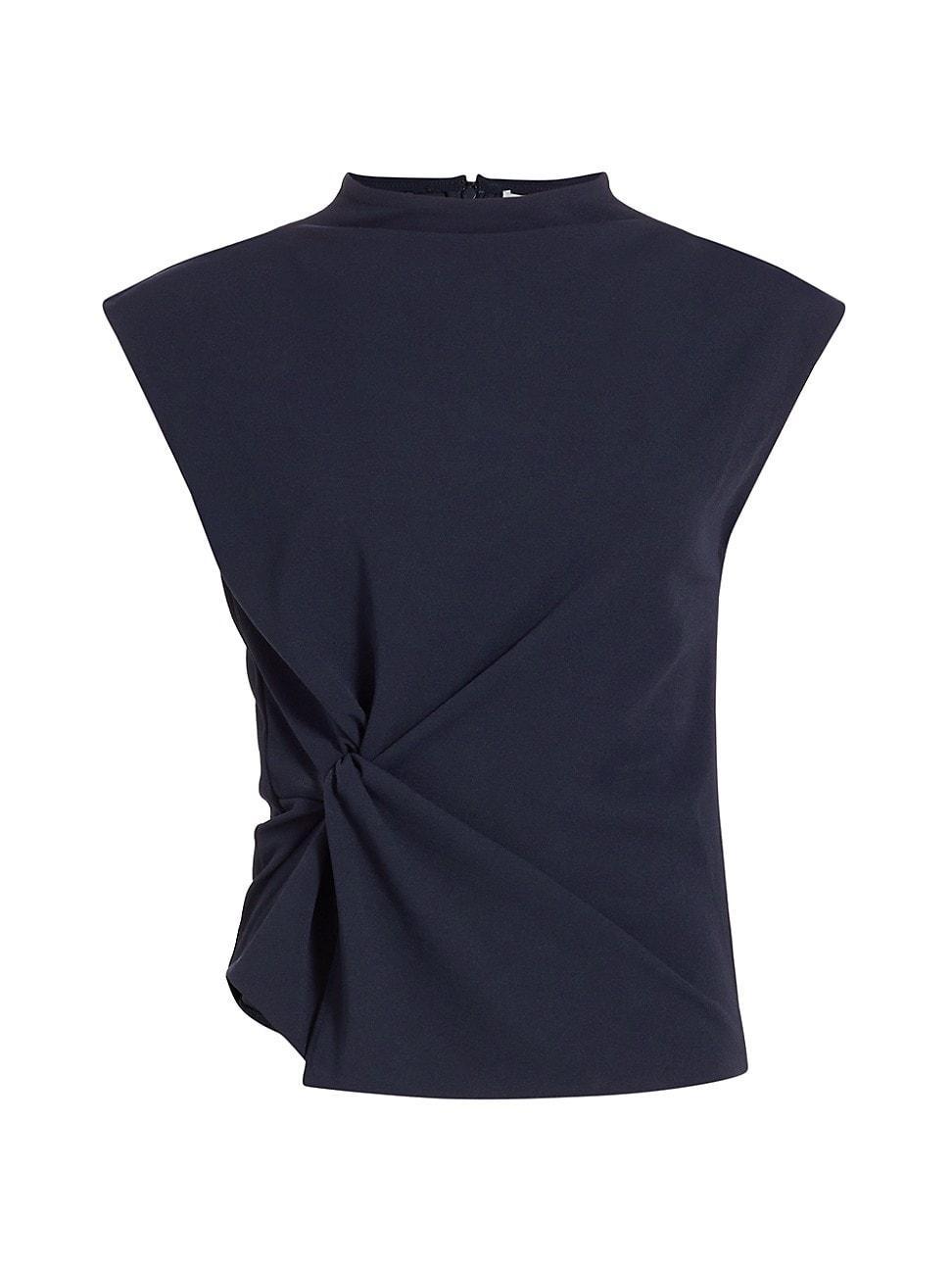 Womens Robin Knot Cap-Sleeve Blouse Product Image