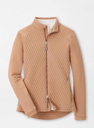 Peter Millar Womens Merge Hybrid Jacket | Color: Camel | Size: XS Product Image