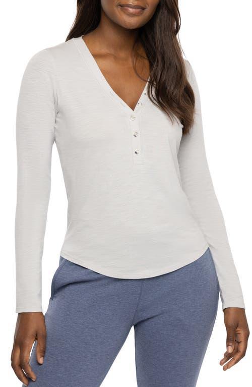 TravisMathew Cloud Henley Long Sleeve Women's Clothing Product Image