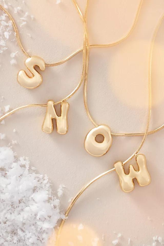 Mini Bubble Letter Monogram Necklace Product Image