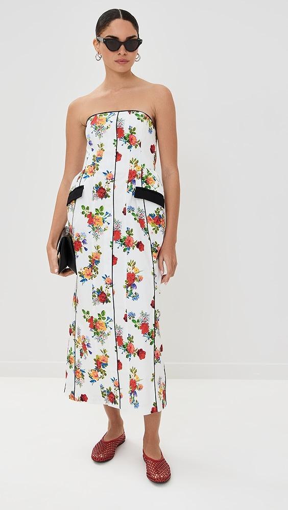 Kika Vargas Maryan Dress White Garden Canvas | Shopbop Product Image