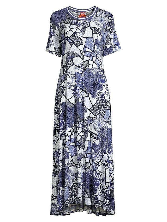 Womens Moonlight Glass Floral Geometric Maxi Dress Product Image