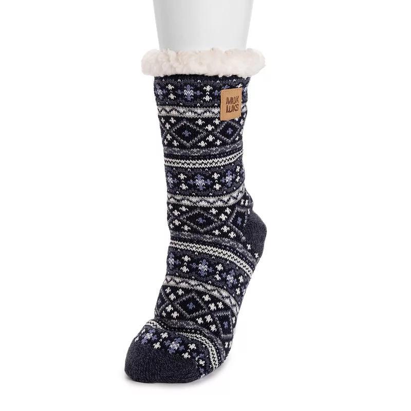 Womens MUK LUKS Patterned Cabin Slipper Socks Product Image