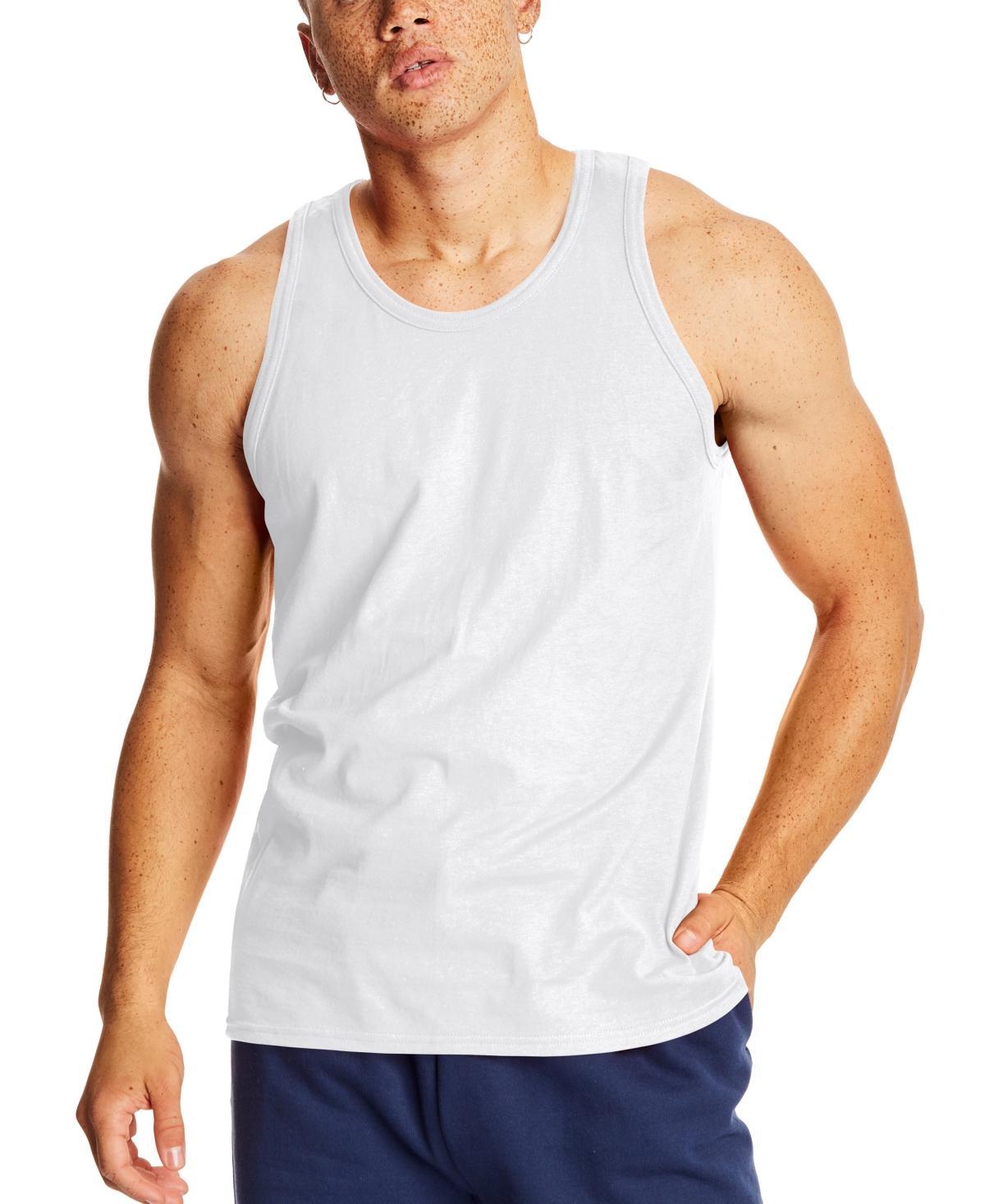 Hanes X-Temp Mens Performance Tank Top, 2-Pack Black L Product Image