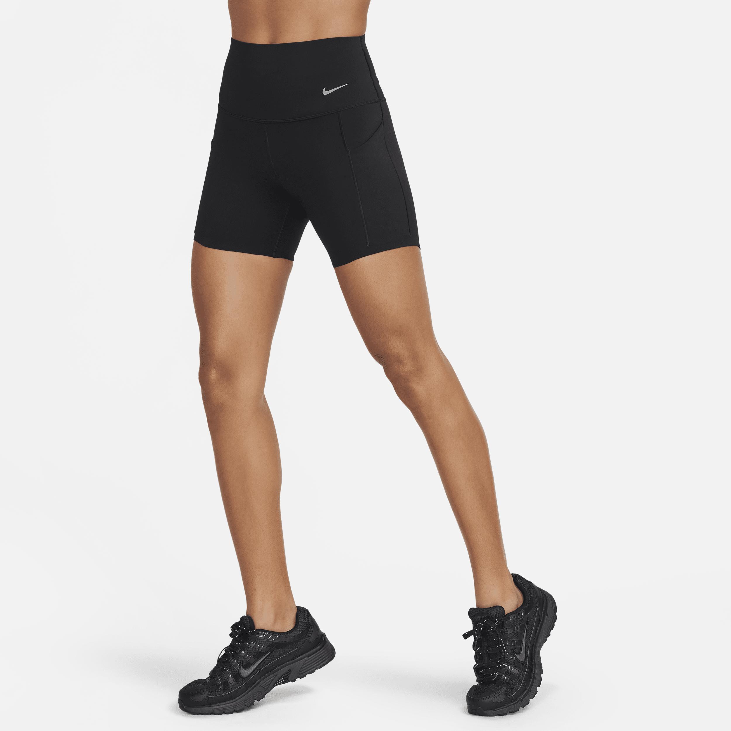 Nike Women's Universa Medium-Support High-Waisted 5" Biker Shorts with Pockets Product Image