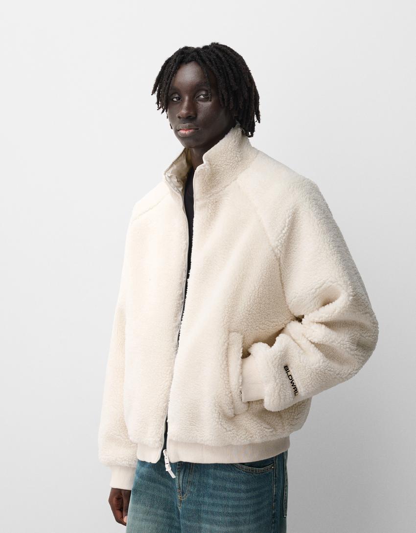 Reversible faux shearling jacket Product Image