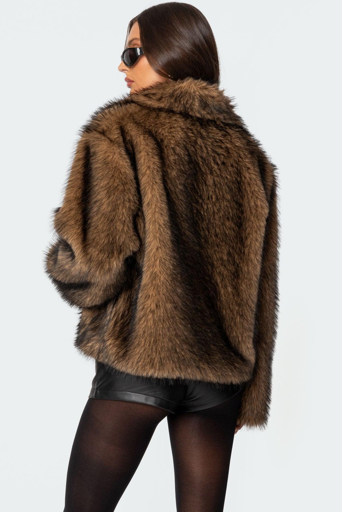 Mob Wife Faux Fur Jacket Product Image