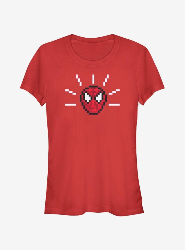 Marvel Spider-Man Pixel Spidey Sense Girls T-Shirt Product Image