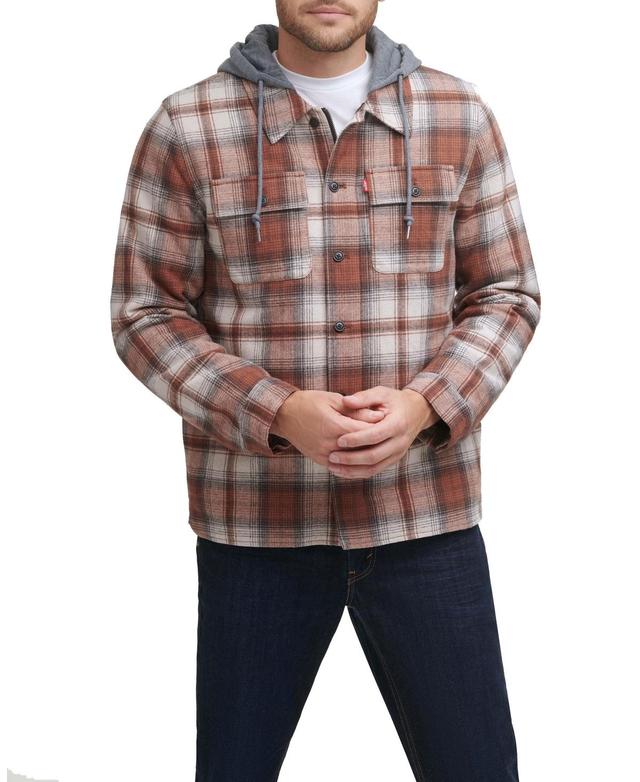 Levis Faux-Sherpa Lined Plaid Shirt Jacket Product Image