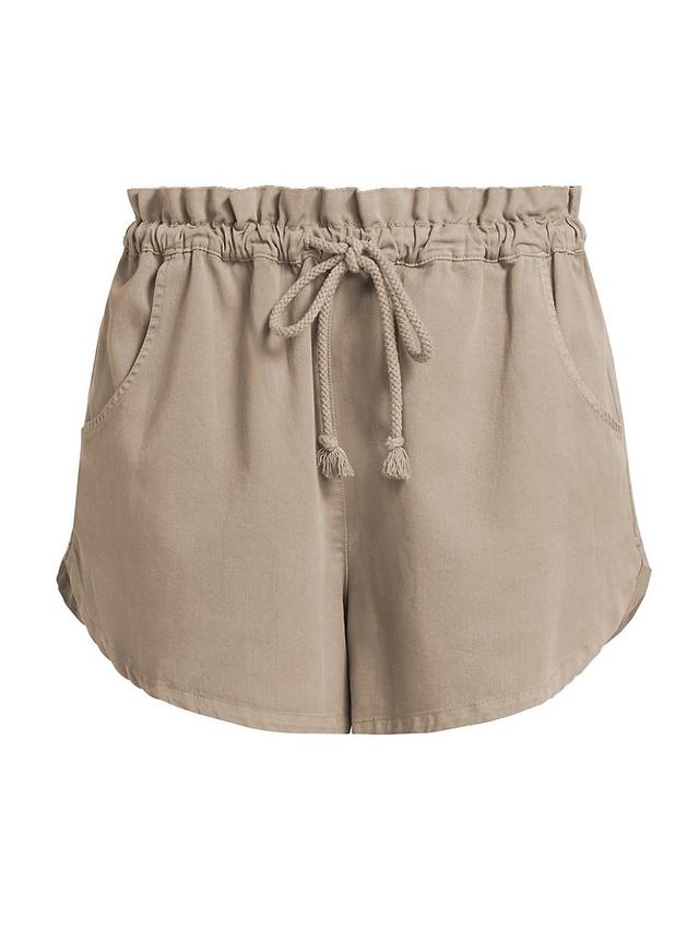 Womens Wesley Cotton Tie-Waist Shorts Product Image