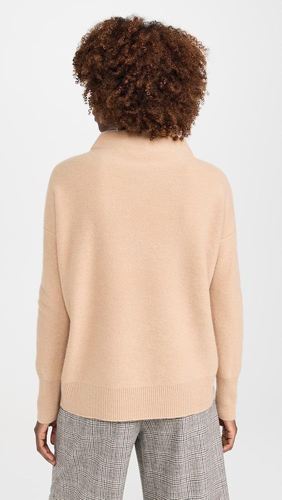 Vince Boiled Funnel Neck Cashmere Pullover Sweater | Shopbop Product Image