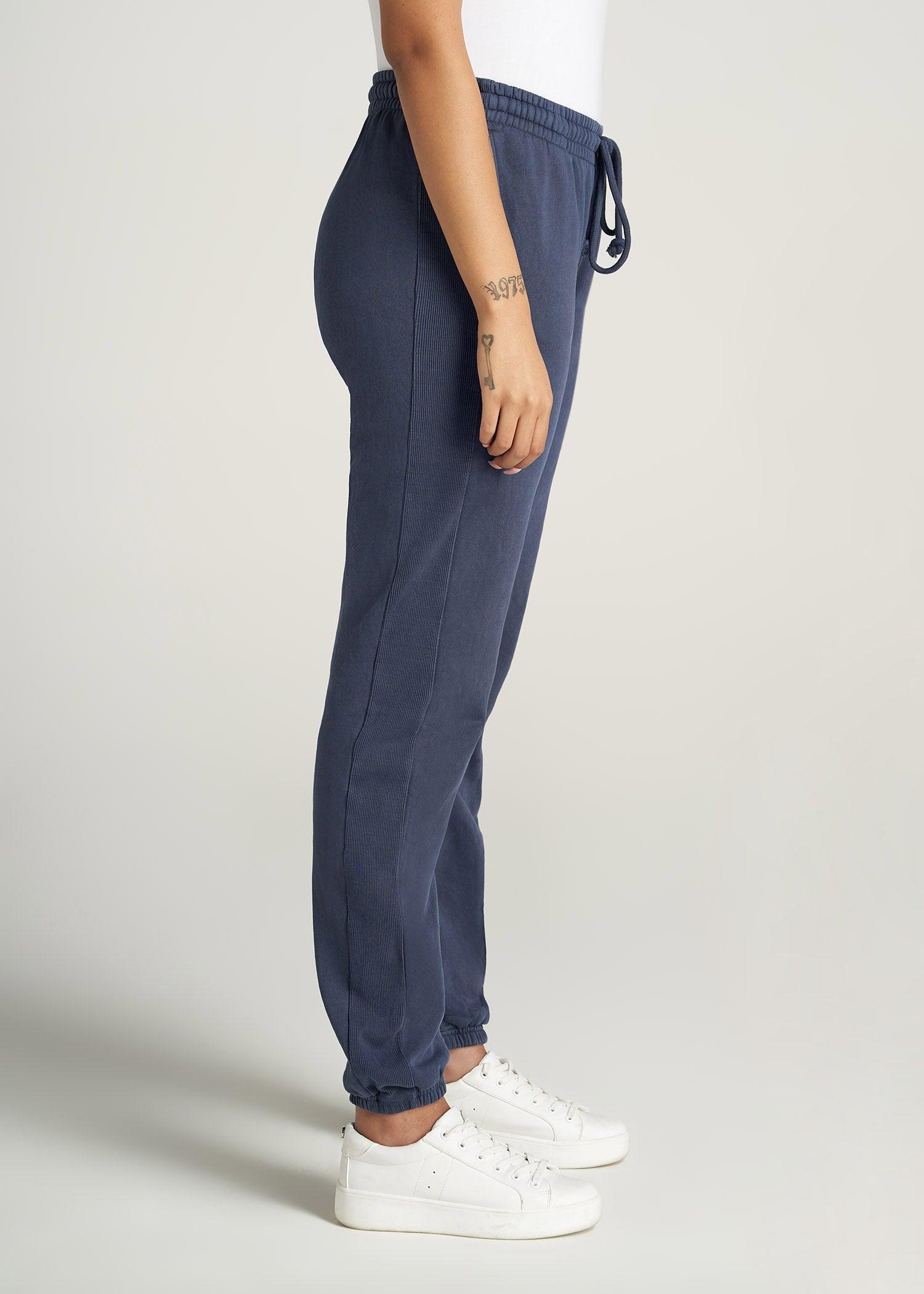 Wearever Fleece Regular Fit Women's Tall Sweatpants in Navy Product Image