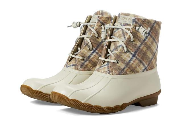 Sperry Saltwater Plaid Wool (Ivory) Women's Shoes Product Image