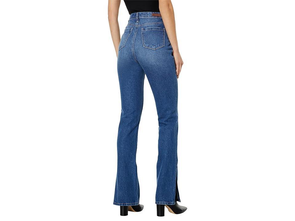 Blank NYC The Cooper Straight Leg Jeans with Side Slit in Being Alive Women's Jeans Product Image