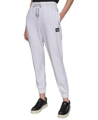 Women's Drawstring-Waist Mesh-Trim Joggers  product image