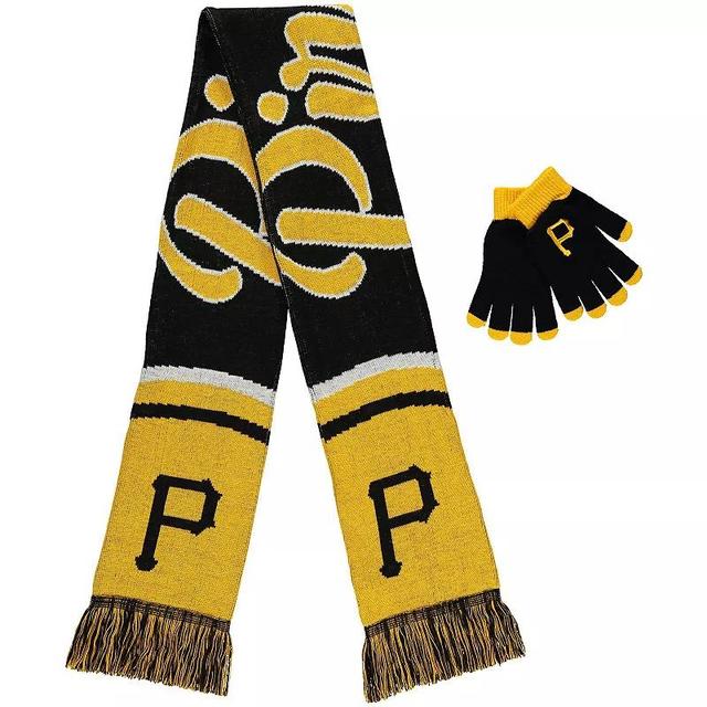 Womens Pittsburgh Pirates Glove and Scarf Set Product Image