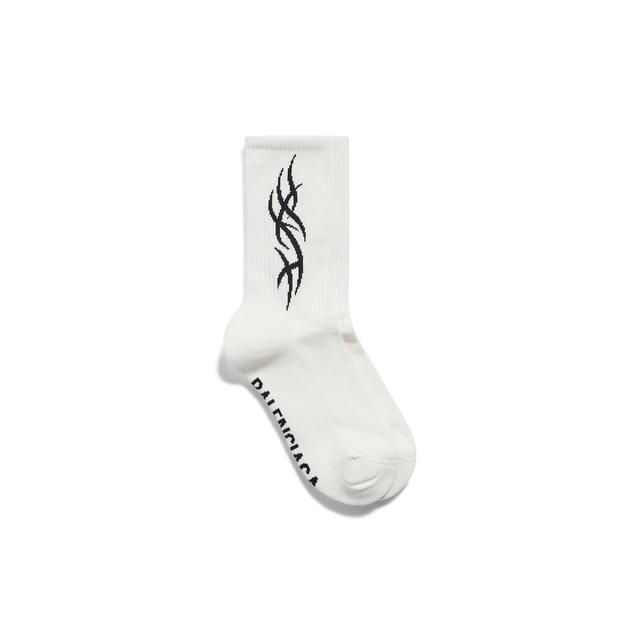 Women's Tacky Socks in Black/white Product Image