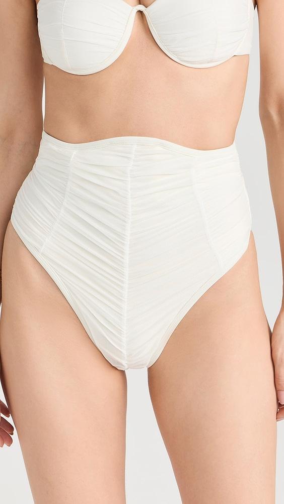 Andrea Iyamah Capa Mesh Bikini Bottoms | Shopbop Product Image