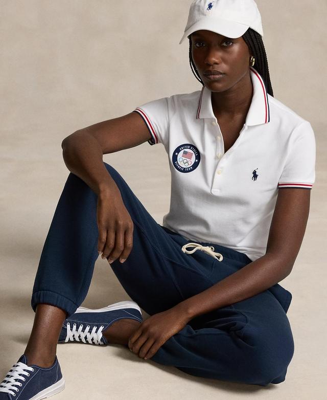 Polo Ralph Lauren Womens Team Usa Mesh Polo Shirt Product Image