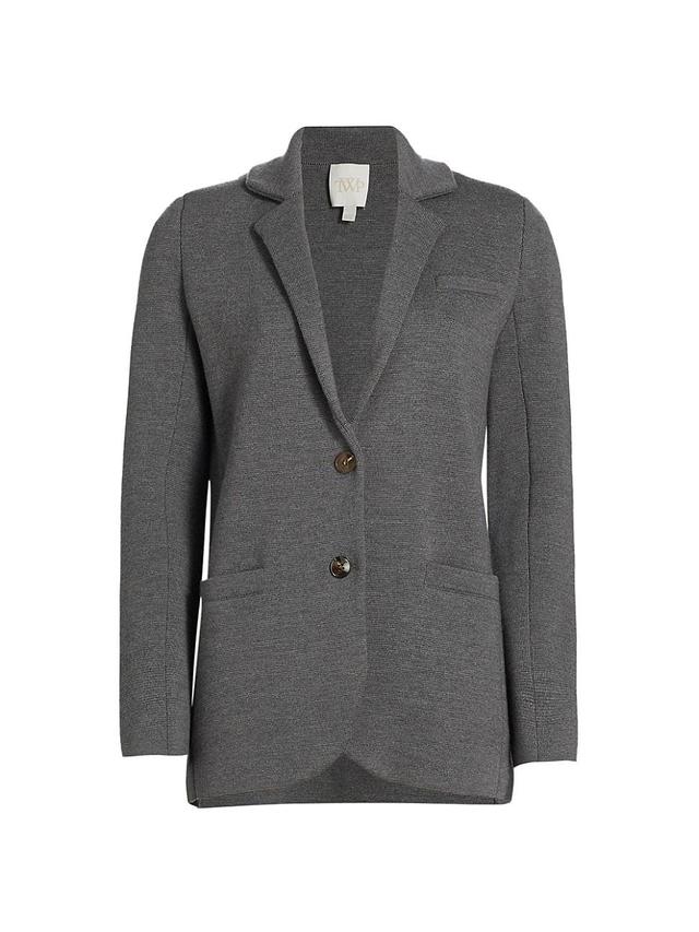 Womens Boyfriend Wool-Blend Blazer Product Image