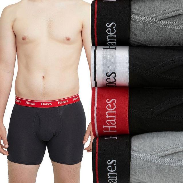 Mens Hanes Originals Ultimate Boxer Briefs 3-Pack + 1 Bonus Pack Product Image