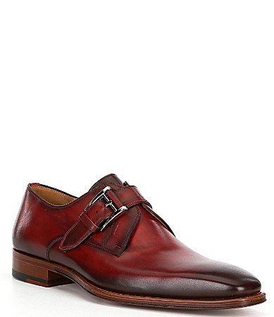 Magnanni Mens Marco II Monk Strap Leather Dress Shoes Product Image