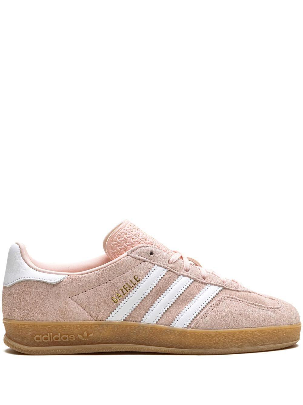 Adidas Womens Sandy Pink White Gum Gazelle Indoor Suede Low-top Trainers Product Image