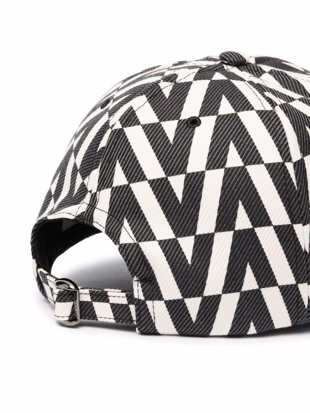 Optical Valentino Baseball Cap In Black Product Image