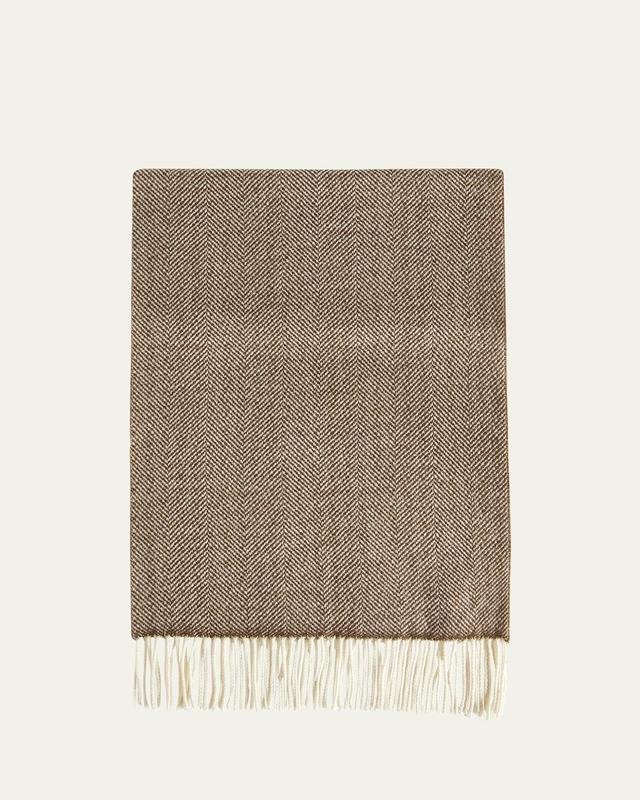 Mens Grande Cashmere Chevron Scarf Product Image