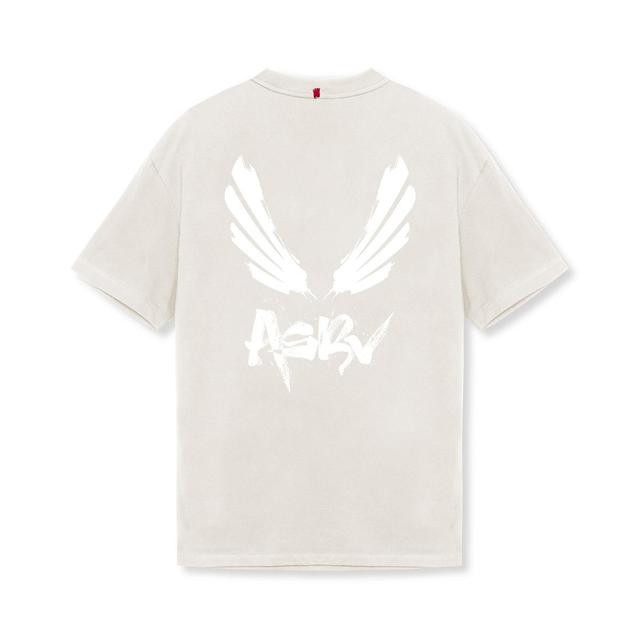 0797. Tech Essential™ Relaxed Tee  -  Stone/White "Brush Wings/ASRV" Product Image