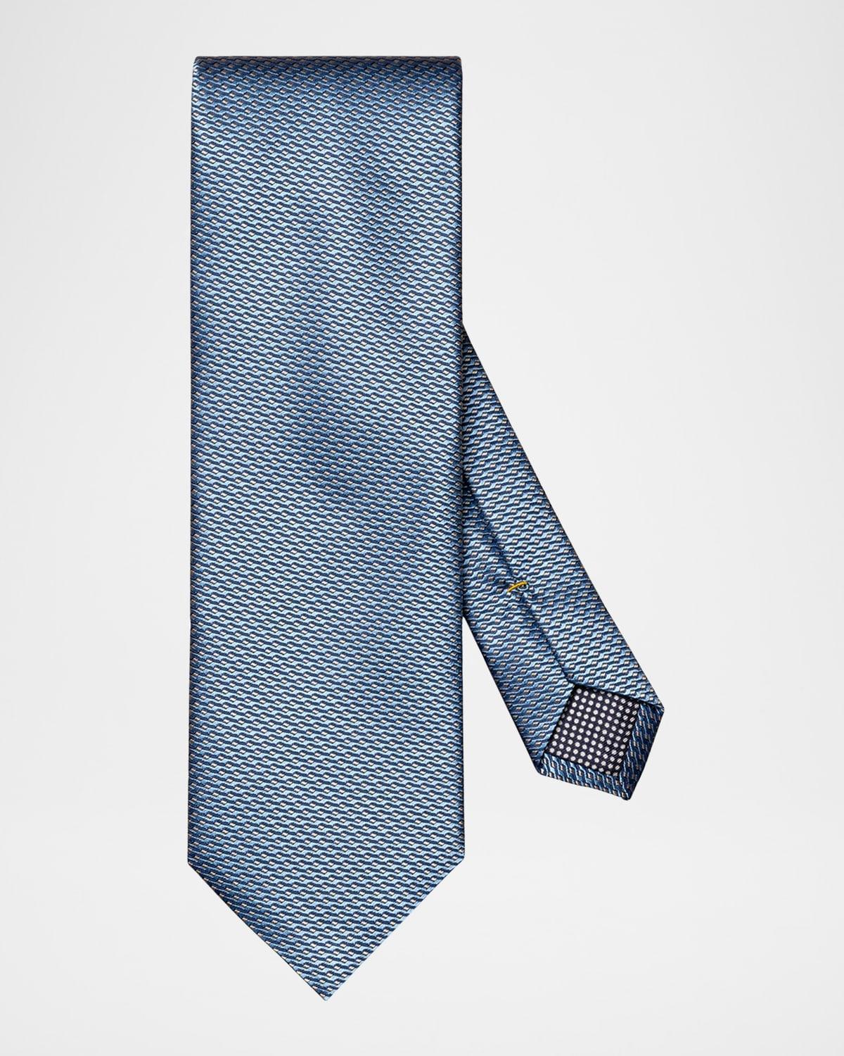 Mens Geometric Silk Tie Product Image