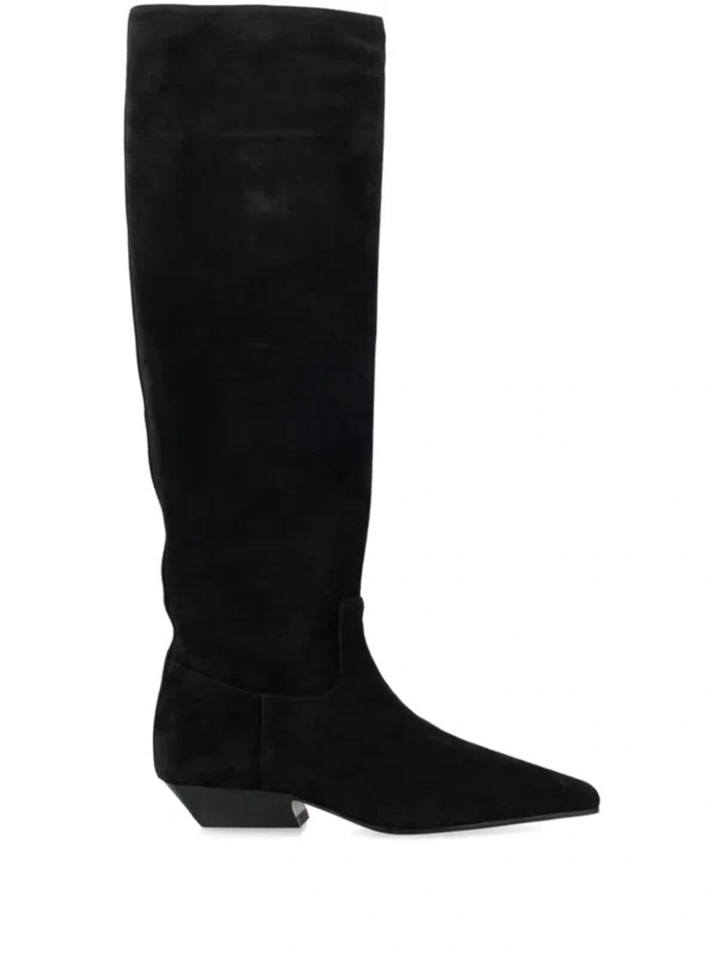 Marfa Knee Boot Suede In Black Product Image