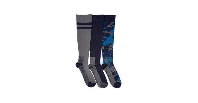 Mens MUK LUKS 3-pack Nylon Compression Knee-High Socks Product Image