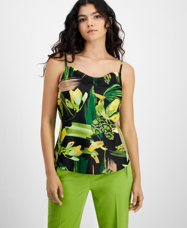 Women's Printed Cowlneck Camisole Top, Created for Macy's Product Image