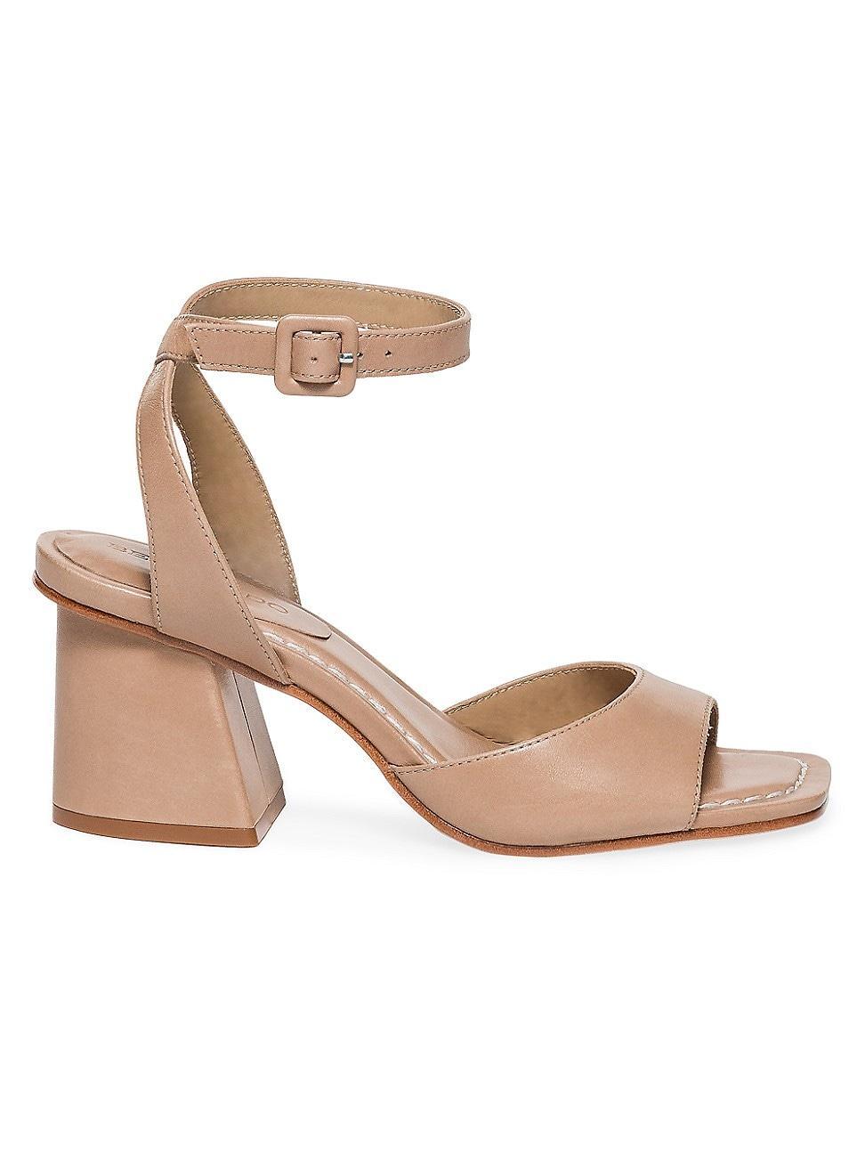 Womens Nyack Leather Block Heel Sandals Product Image