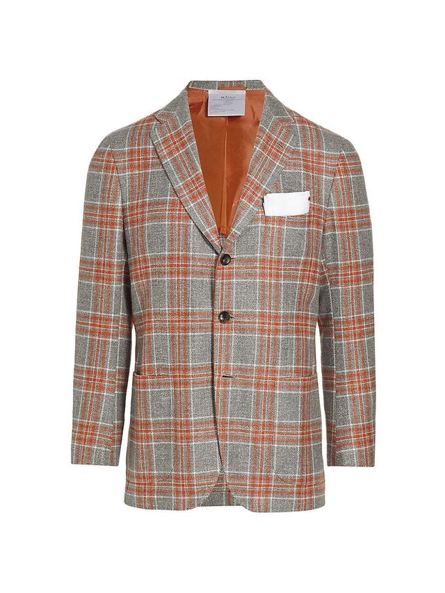 Mens Plaid Cashmere-Blend Sportcoat Product Image