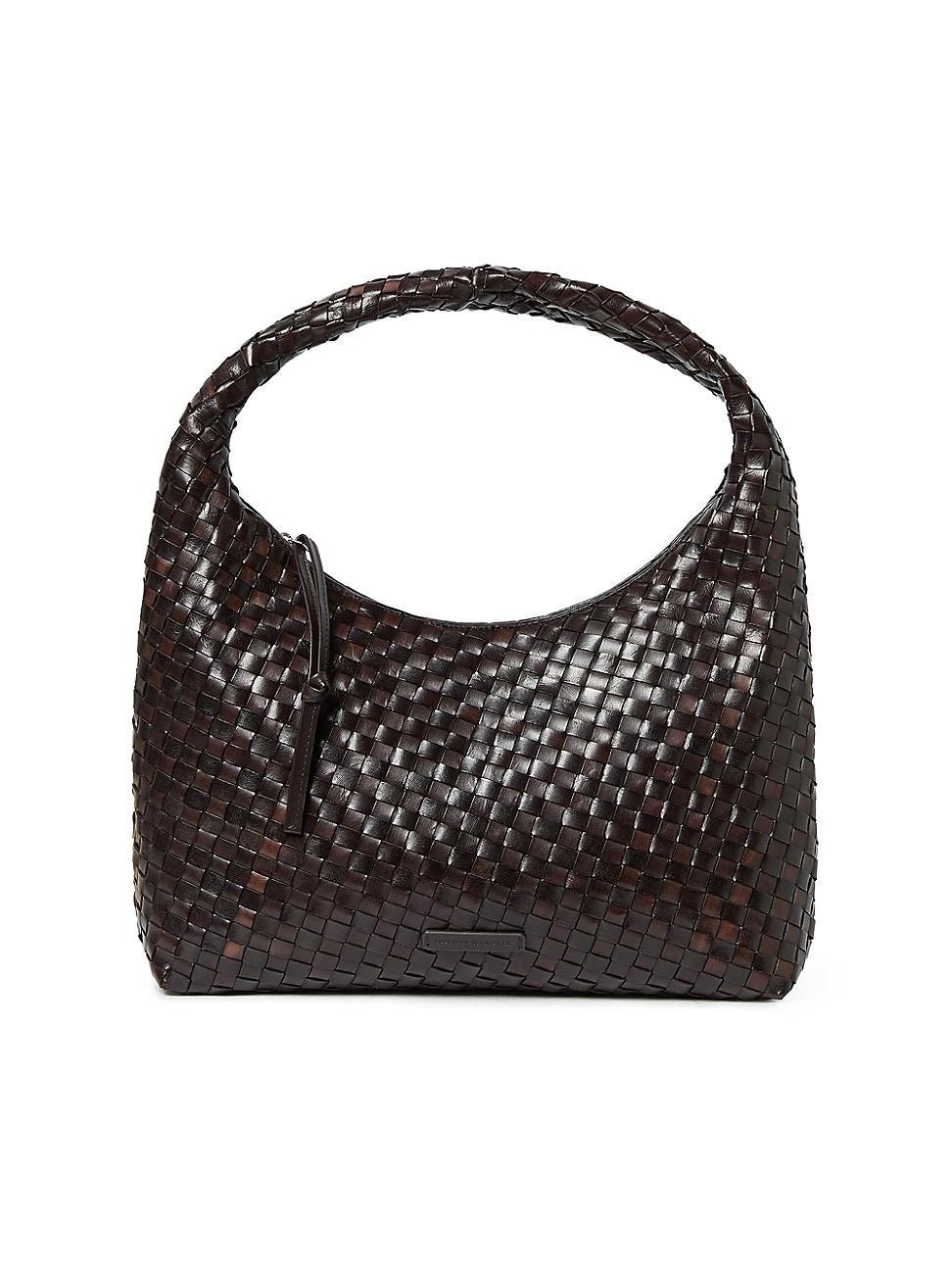 Womens Willow Woven Leather Top Handle Bag Product Image