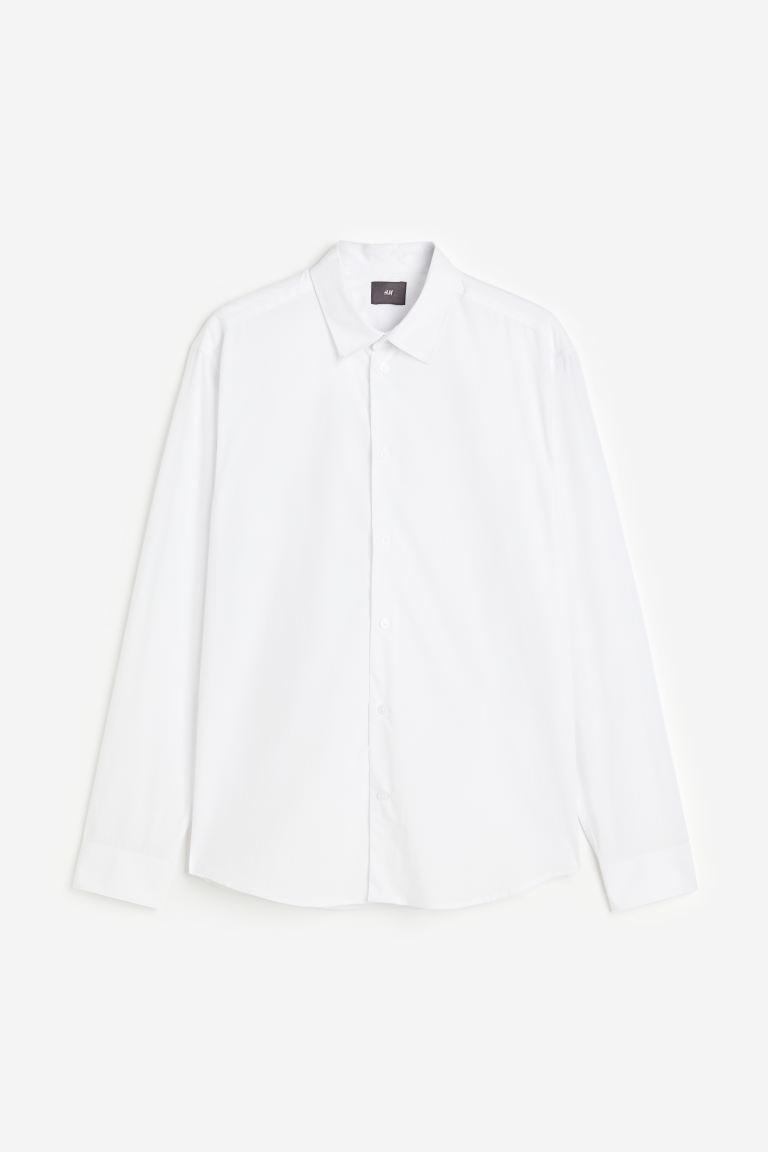 Regular Fit Poplin Shirt Product Image